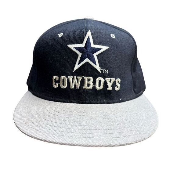 Vintage New Era Dallas Cowboys 5950 Wool Hat Blue NFL Unisex Adult 7 1/4 - Picture 1 of 8